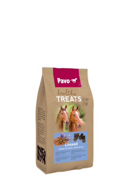 Pavo Healthy Treats Linseed 1 kg – Zdrowe przysmaki dla koni SIEMIĘ LNIANE