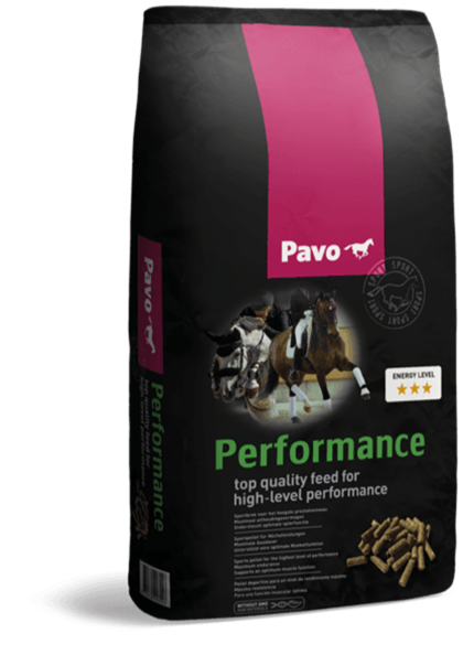 Pavo Performance 20 kg - Granulat dla koni sportowych i  nerwowych dla najwyższego poziomu wydajności