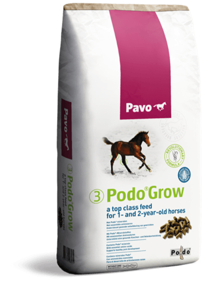 Pavo Podo Grow 20 kg - Granulat dla odsadków i młodych rosnących koni