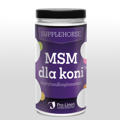 Pro-Linen® MSM dla koni™ 0,5 kg – wysokowchłanialna organiczna siarka o szerokim spektrum aktywności biologicznej