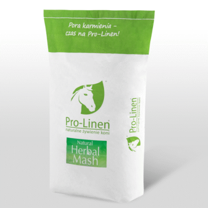 Pro-Linen® Natural Herbal Mash™ 15 kg - łatwy w przygotowaniu mesz dla koni