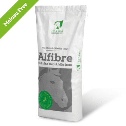 Pro-Linen® Alfibre Lucerne MELASA FREE™ 15 kg - naturalna, wolna od pyłu sieczka z lucerny bez melasy