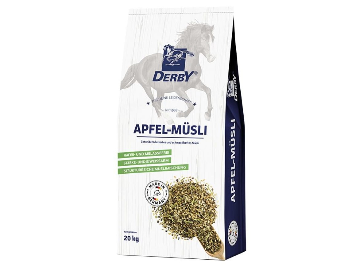 Derby Apfel-Müsli - 20 kg | Musli bogate we włókno strukturalne, bez owsa i melasy