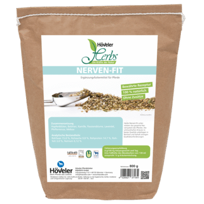 Höveler Herbs Nerven-Fit - 800g | Zioła dla koni nadpobudliwych