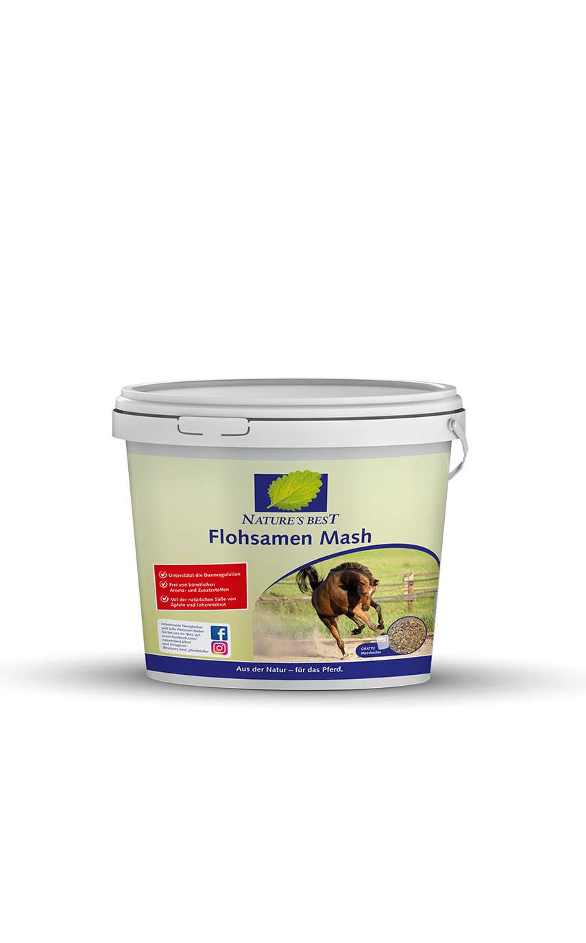 Nature's Best Flohsamen Mash - 3 kg | Mesz z babką płesznik - odpiaszczacz