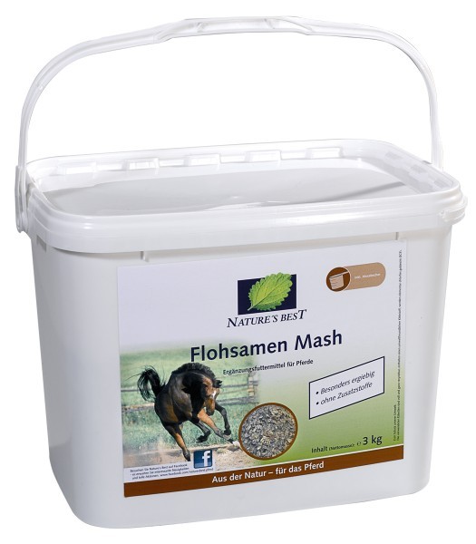 Nature's Best Flohsamen Mash - 3 kg | Mesz z babką płesznik - odpiaszczacz