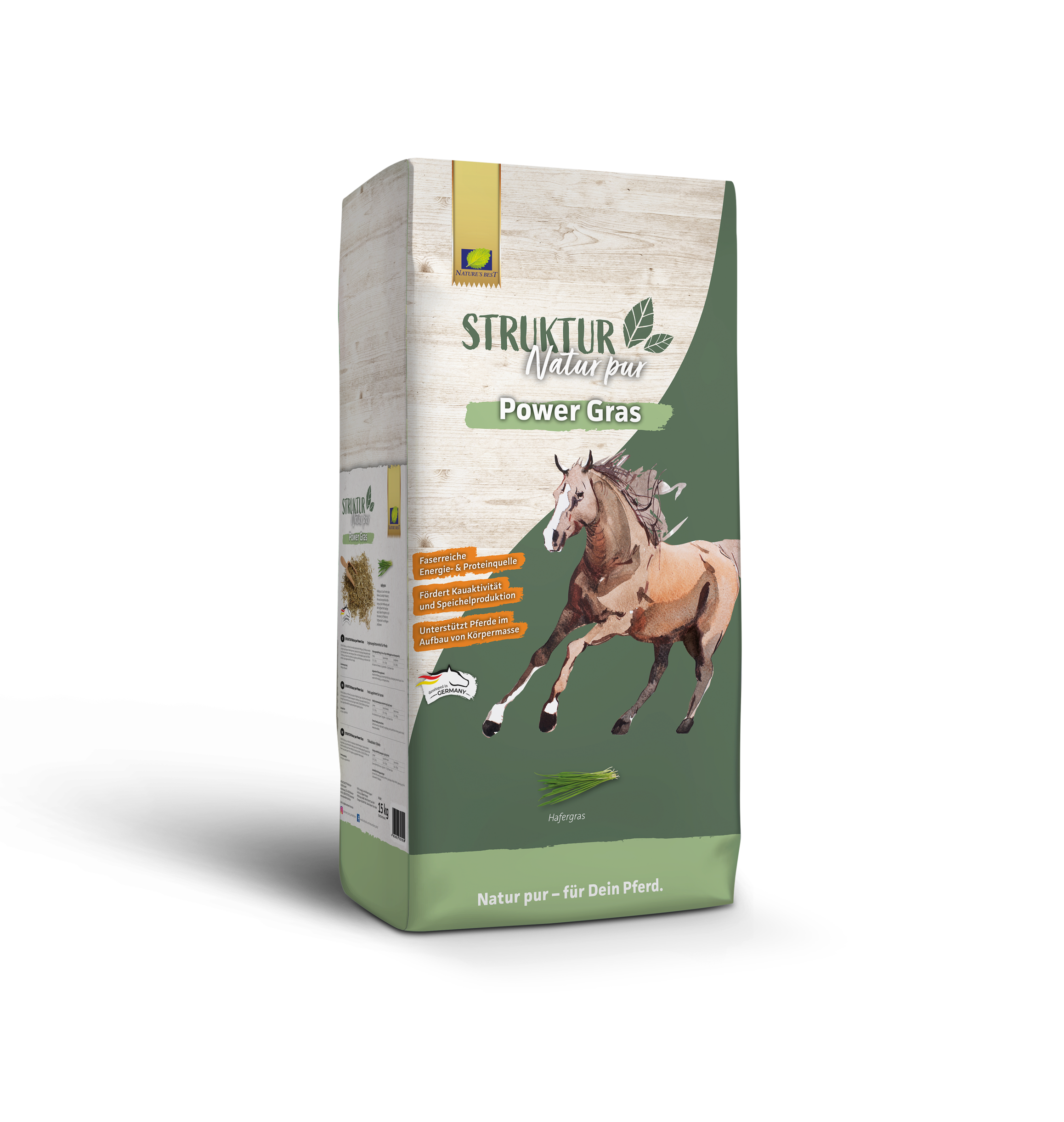 Nature's Best Pur Power Gras - 15 kg | Zielony owies