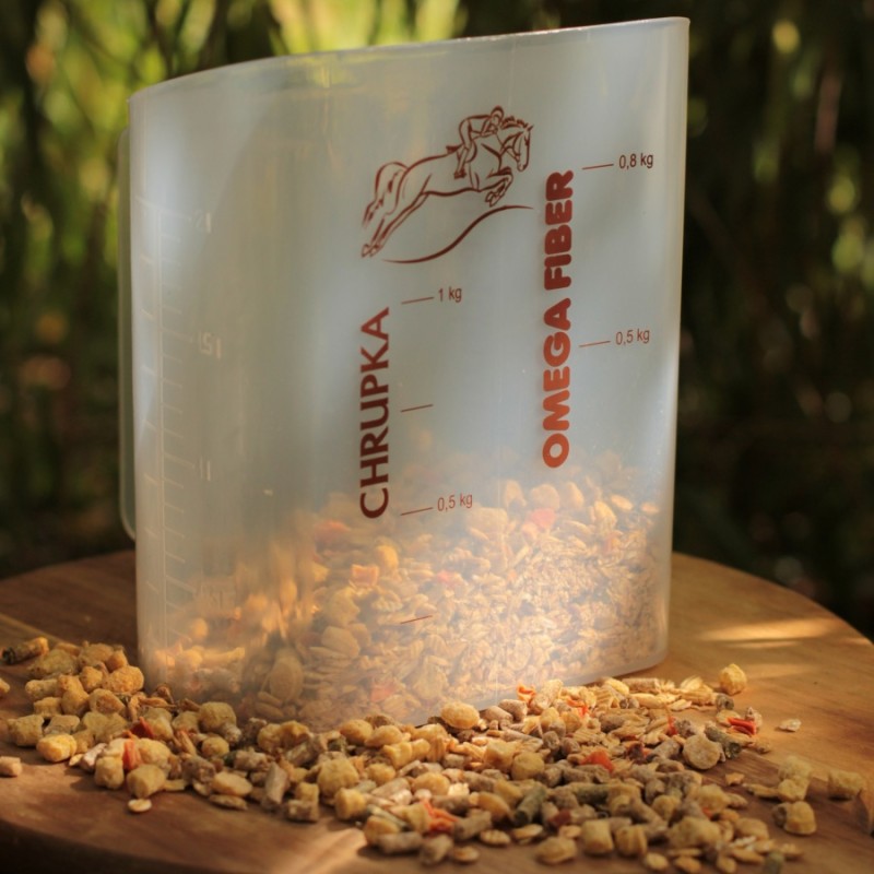 Chrupka Sport - 20kg-musli dla koni sportowych, miarka