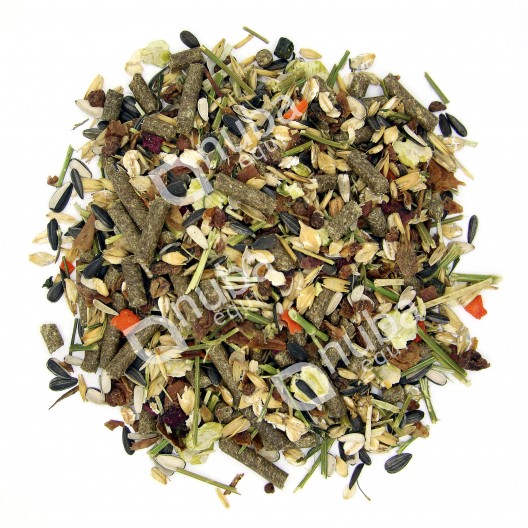 Mieszanka pelletu i innych drobnych składników paszy