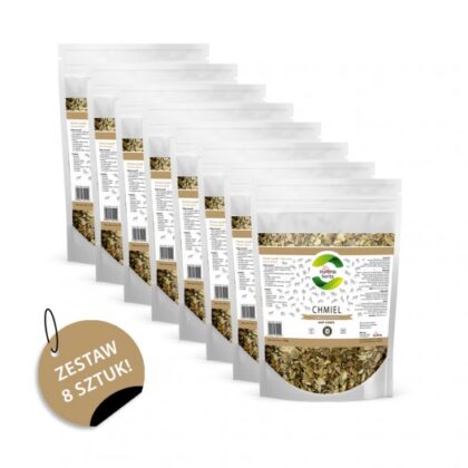 NuVena Herbs Zestaw 8 x 0,5 kg - Suszone szyszki chmielu (Humulus Lupulus)