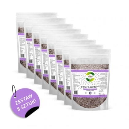 NuVena Herbs Zestaw 8 x 1 kg - Kwiat Lawendy (Lavandula)