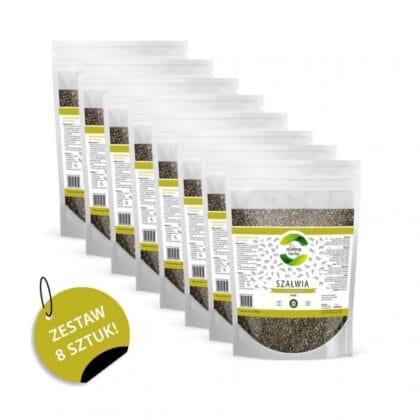 NuVena Herbs Zestaw 8 x 1 kg - Szałwia lekarska (Salvia officinalis)