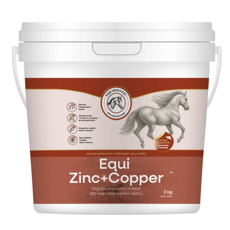 Equi Zinc+Copper™ Equibiotic – organiczny cynk i miedź dla koni 3 kg