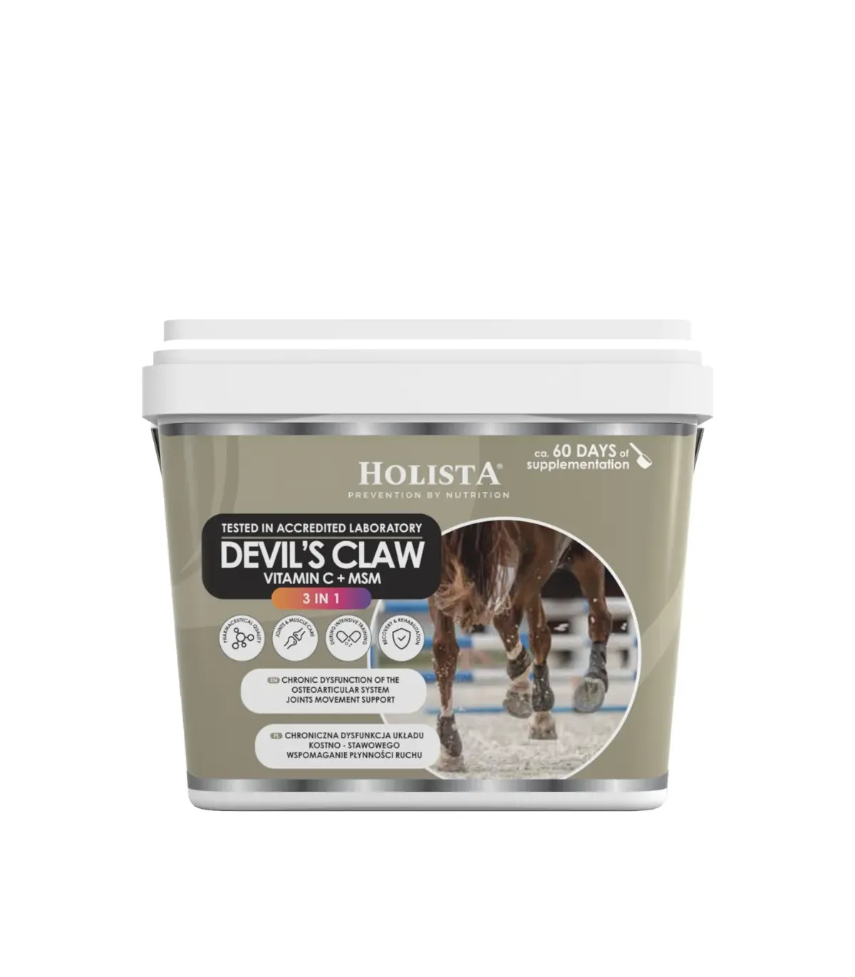 Holista Czarci Pazur 3w1- MSM + Vit C 1000g - schorzenia aparatu ruchu