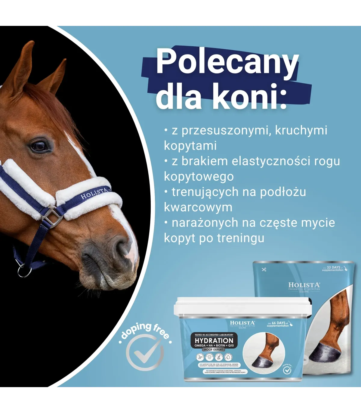 Holista Hoof Expert Hydration - nawilża i uelastycznia kopyta - polecany dla koni