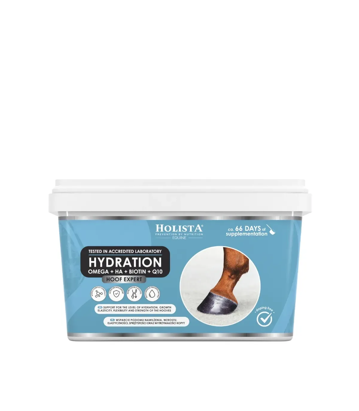 Holista Hoof Expert Hydration 1600g - nawilża i uelastycznia kopyta