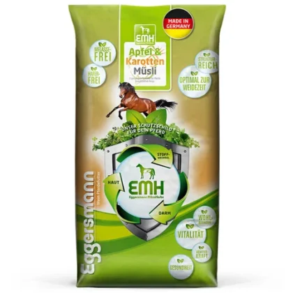 Eggersmann EMH Apfel & Karotten Müsli 15 kg - musli o obniżonej zawartości białka bez owsa i melasy