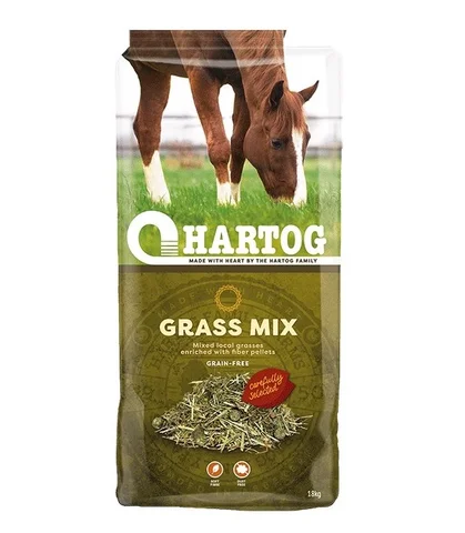 Sieczka Hartog Grass Mix 18 kg - dla koni z problemami oddechowymi, bez lucerny
