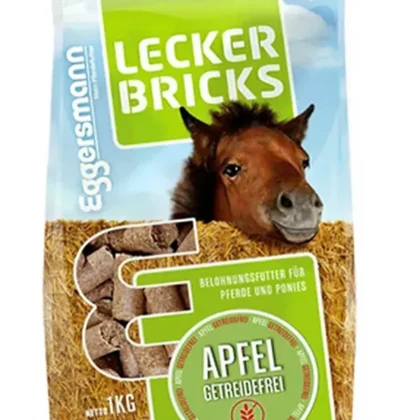 Eggersmann Lecker Bricks Apfel Getreidefrei 1 kg - jabłkowe smaczki bez zbóż