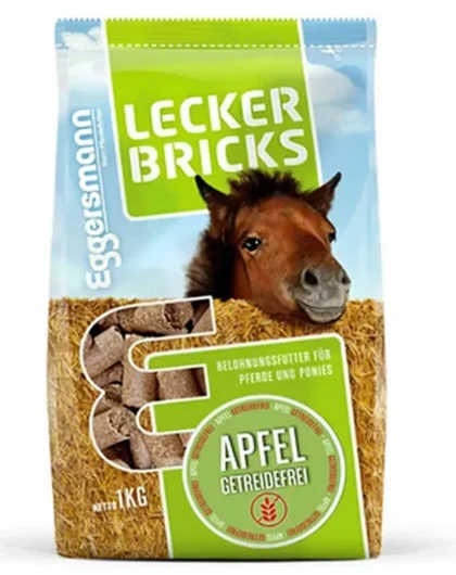 Eggersmann Lecker Bricks Apfel Getreidefrei 1 kg - jabłkowe smaczki bez zbóż
