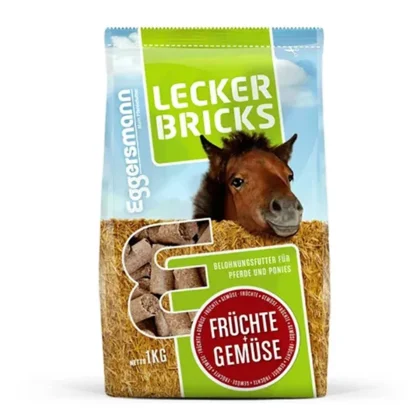 Eggersmann Lecker Bricks Owoce Warzywa 1 kg - smaczki dla koni