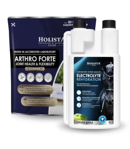 Zestaw Holista Equine Elektrolity i Arthro - Rehydration 1l + Arthro Forte 600g