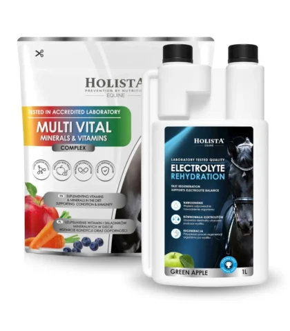 Zestaw Holista Equine Elektrolity i Multi Vital - Rehydration 1l + Multi Vital 1500g