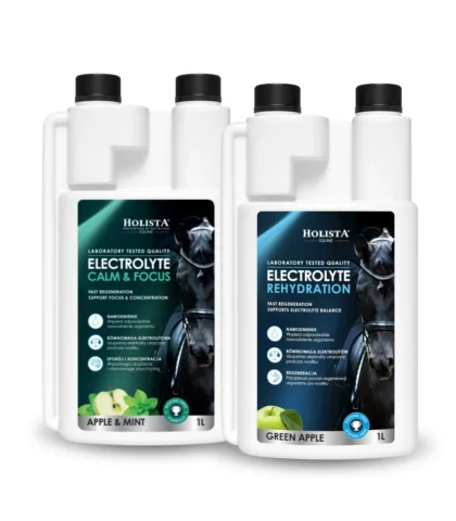 Zestaw Holista Equine Elektrolity - Rehydration 1l + Calm & Focus 1l